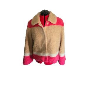 Anthropologie color block jacket, size large